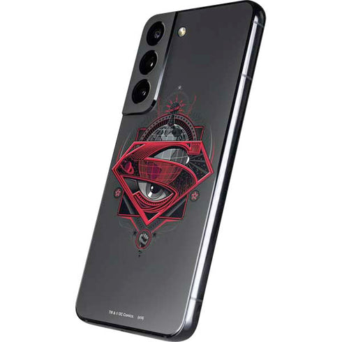 DC Comics Superman Grey Eye Collage Galaxy S22 Skin